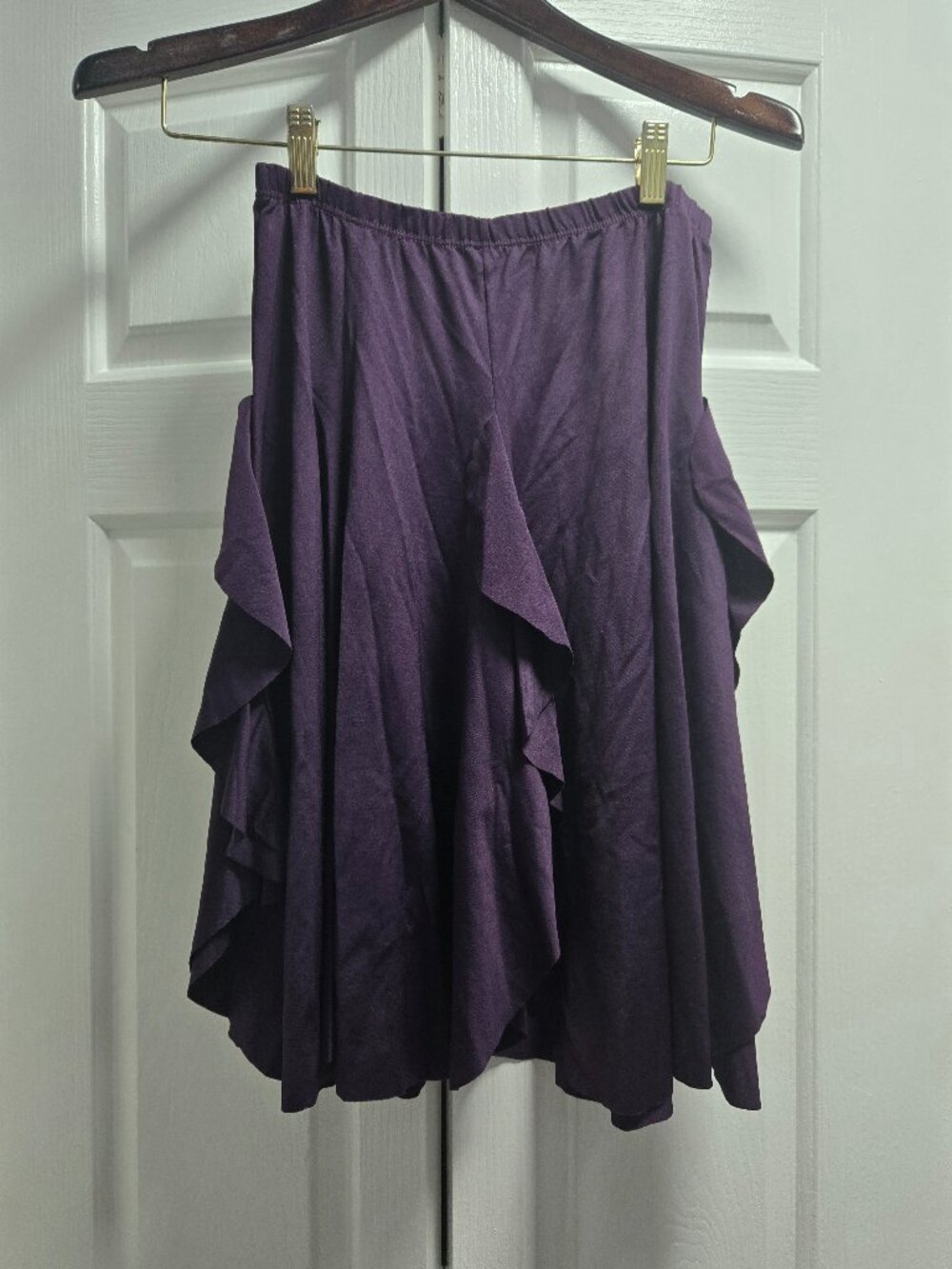 NWT So Danca Rhythm Practice Ballroom Dance Skirt Purple Large